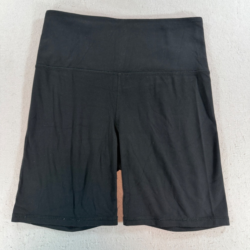Athleta Ultra High Rise Elation 7" Shorts Black Bike Shorts Size M